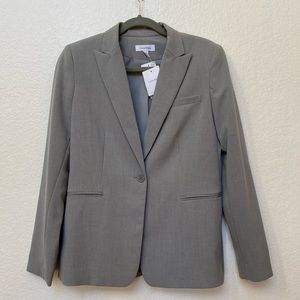 Calvin Klein heather gray blazer Size 6